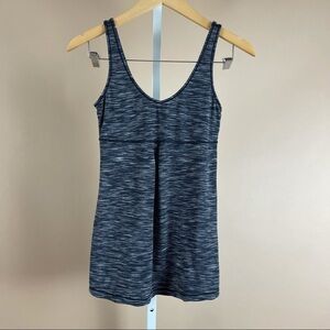 Lucy Grey XS Black Active Workout V Neck Tank Top Yoga Gym Running Fitness